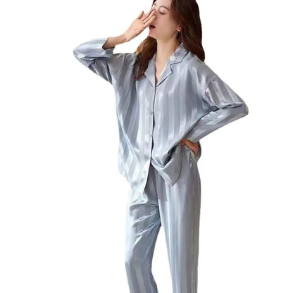 Silk Pajama Set for Women - Long Sleeve & Pants